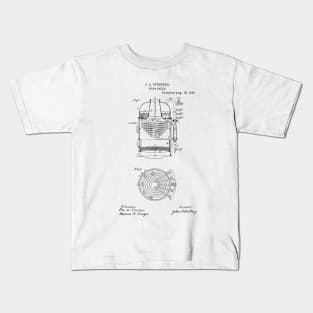 Steam Boiler Vintage Patent Hand Drawing Kids T-Shirt